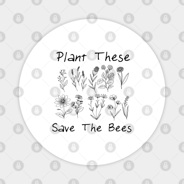 Save The Bees Magnet by Egit